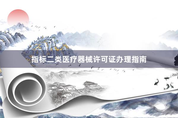 指标二类医疗器械许可证办理指南
